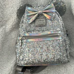 Silver sequin Loungefly like new